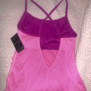 Pink workout tank